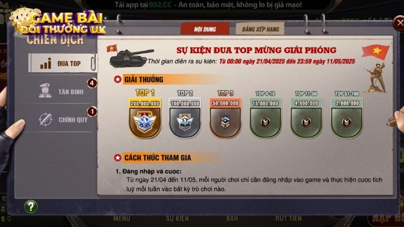 khuyến mãi B52